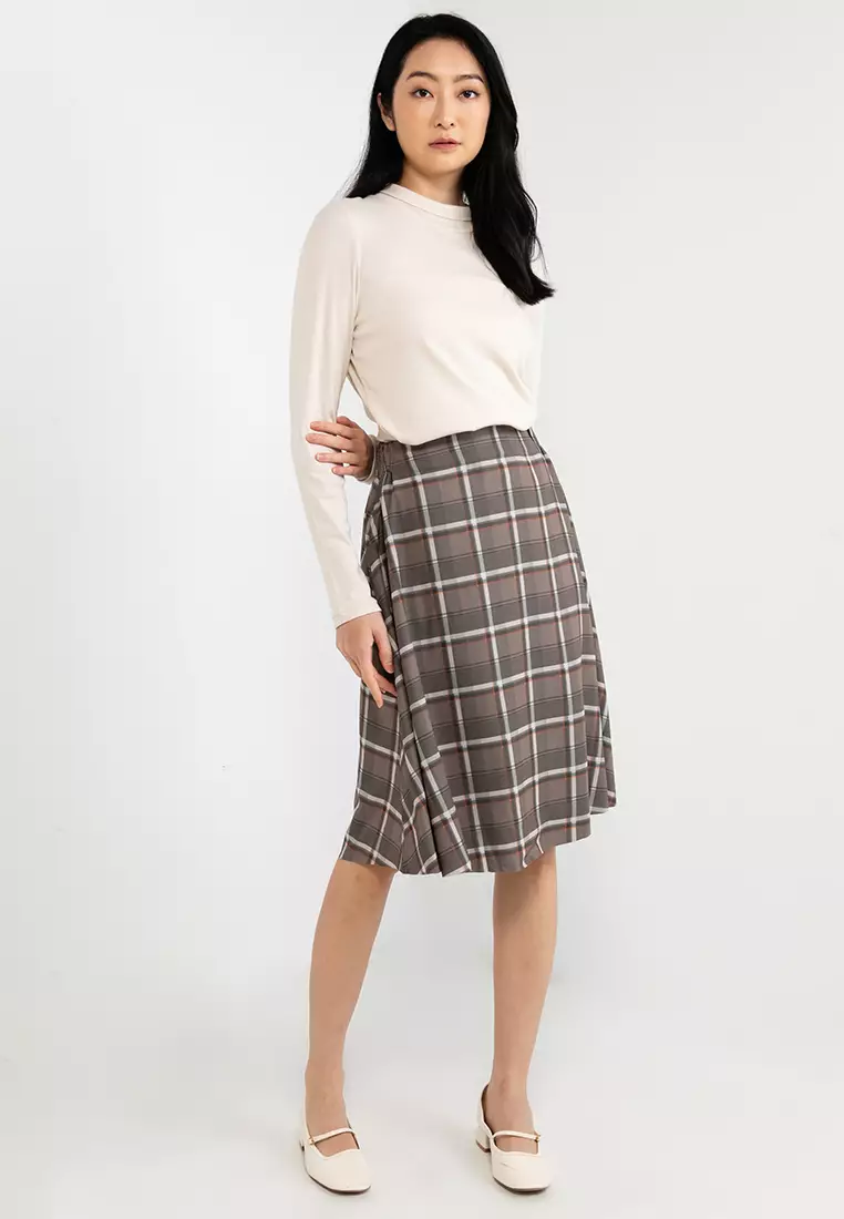 格紋半身裙