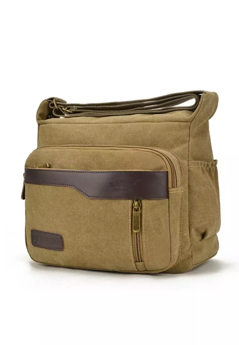 Buy Jackbox Korean Fashion GMZ Canvas Messenger Bag Sling Bag 351 ...