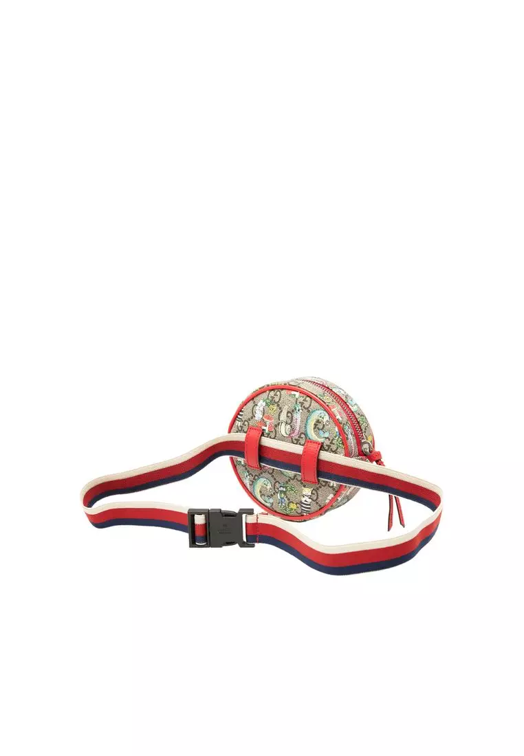 Pre-Loved Gucci Yuko Higuchi Childrens Gg Supreme Web Belt Bag