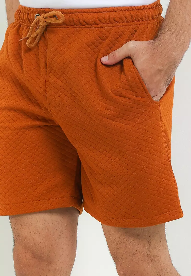 SYZLO Setelan Hoodie Comfy  Diamond Cotton Fleece Atasan Dan Bawahan Boardshort 1 Stel - Camel
