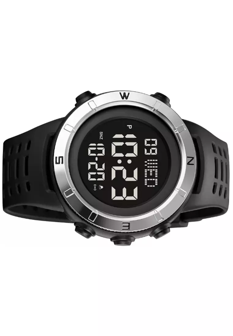 Jam Tangan Digital Pria Waterproof Many Function Strap Tali Material PU Silicone IR36 ORIGINAL