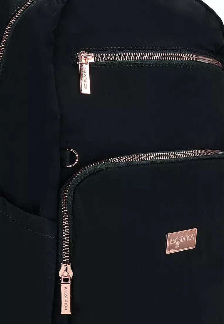 Rose Gold Series Crinkle Nylon Backpack