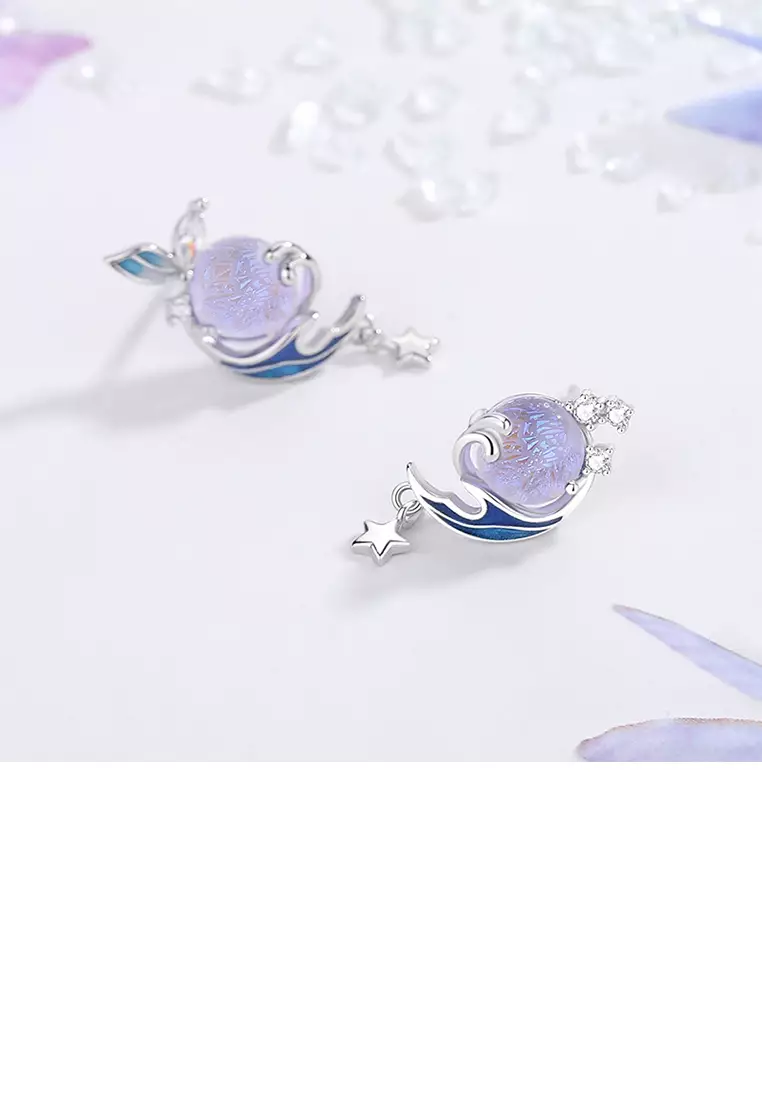 Butterfly 925 Silver Filled Cubic Zirconia Stud Earrings - Fashion Jewelry For Parties & Gifts