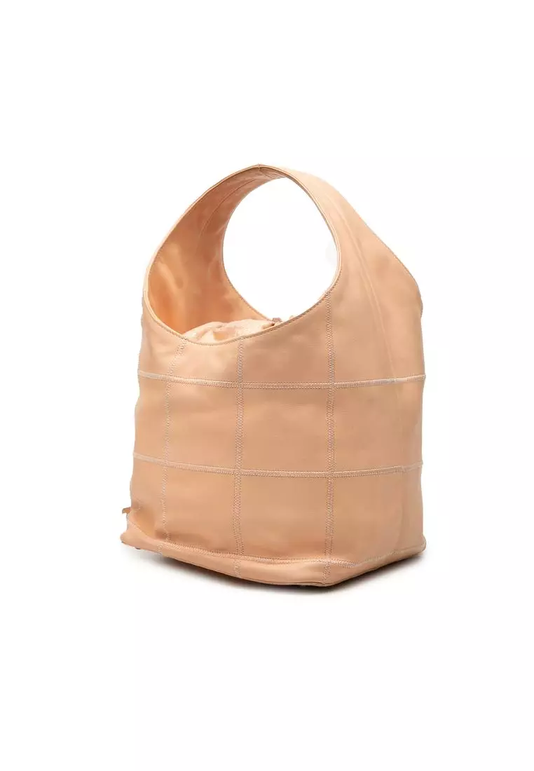 Pre-Loved Chanel Calfskin Square Stitch Tassel Hobo