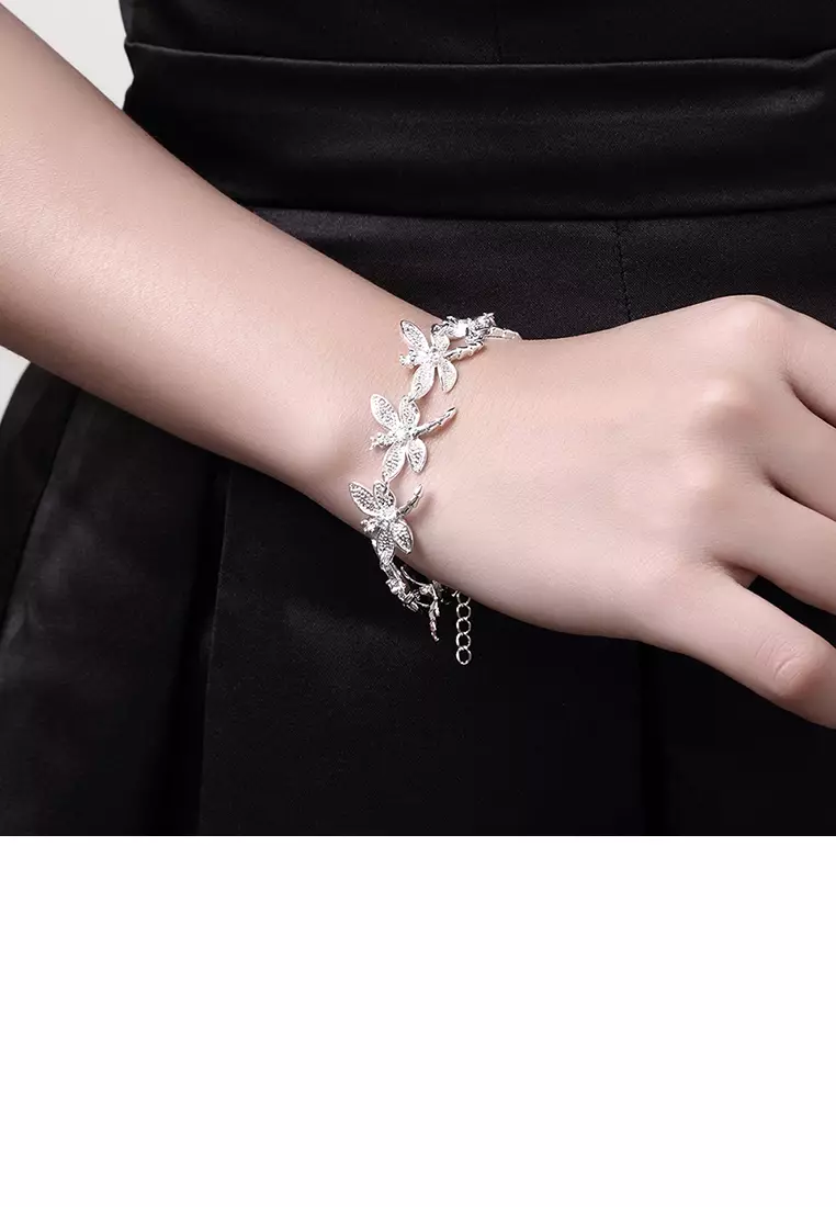 Elegant Dragonfly Bracelet with Austrian Element Crystal