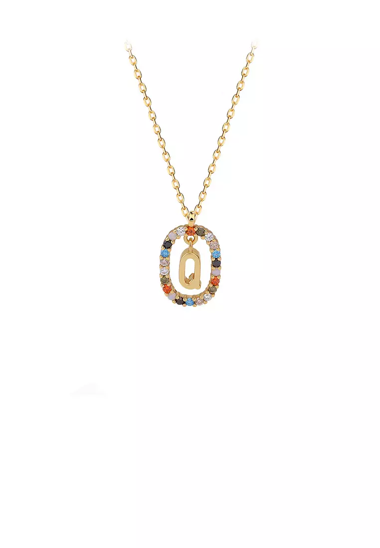 Gold discount q pendant