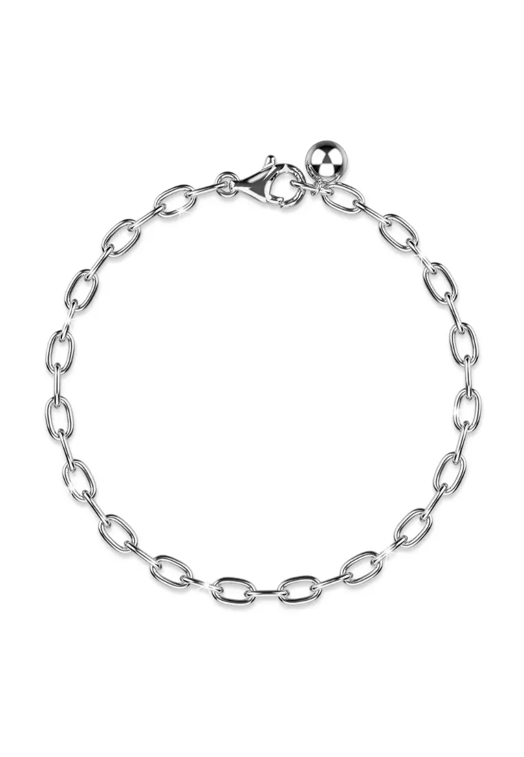 Rigid Men Bracelet Chain Sterling Silver 925