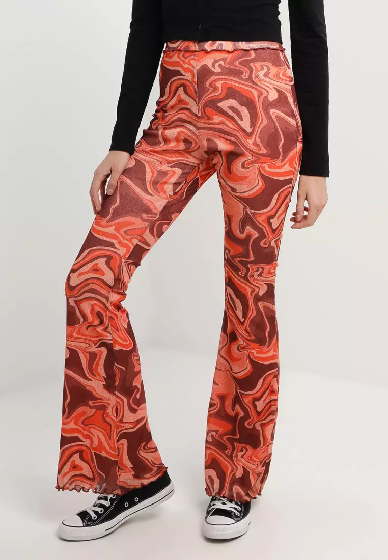 TOPSHOP Topshop co ord swirl mesh flared trouser 2024 Buy
