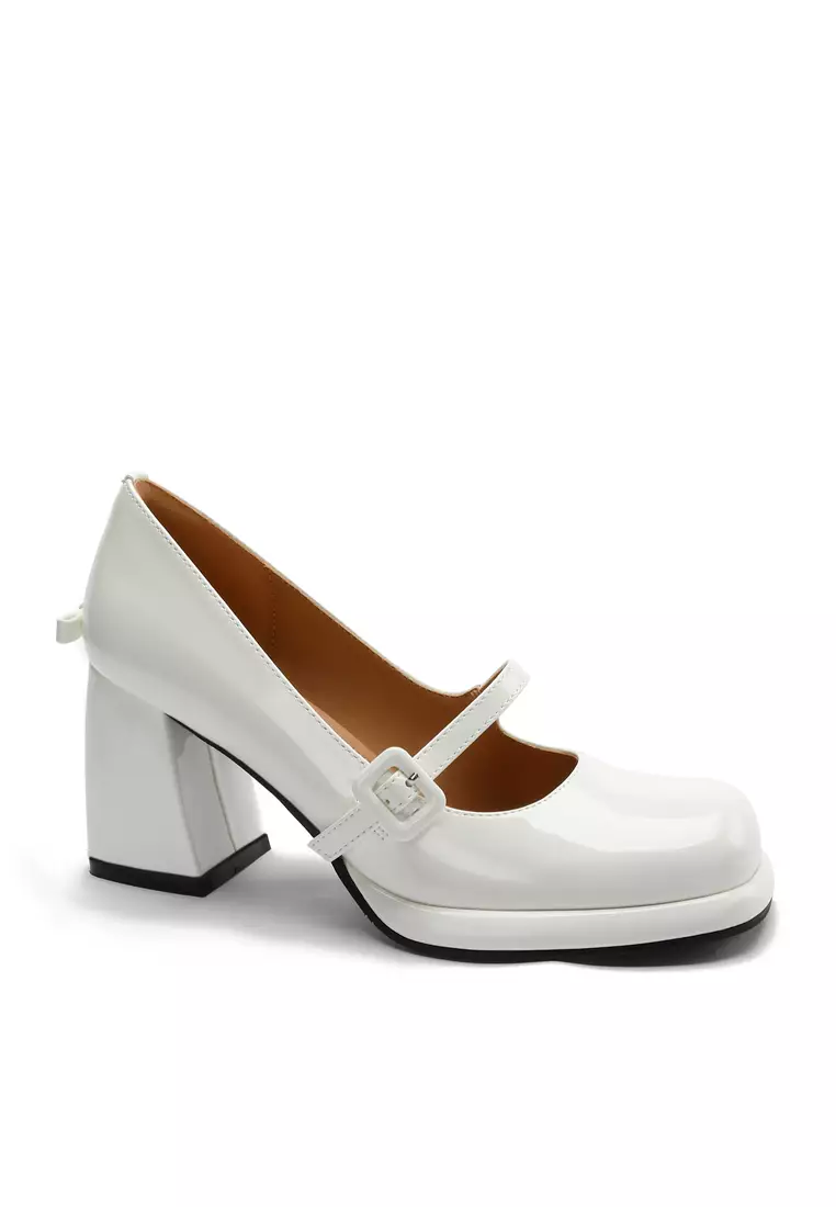 7CM Girly Patent Leather Mary Jane Shoes TE876-8