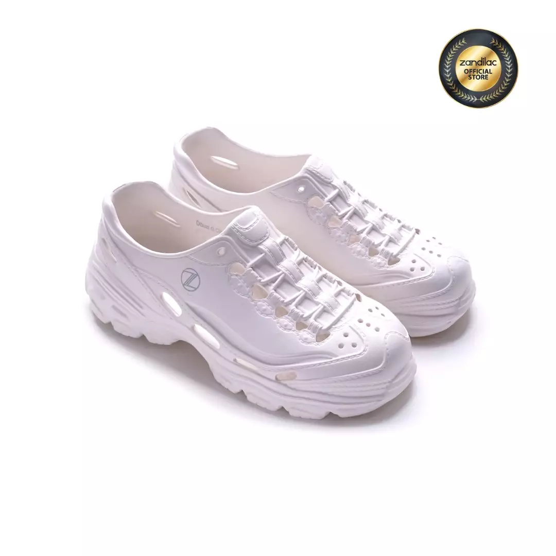 ZANDILAC - SANDAL WANITA DEWASA CH230169WD FULL KARET - PUTIH