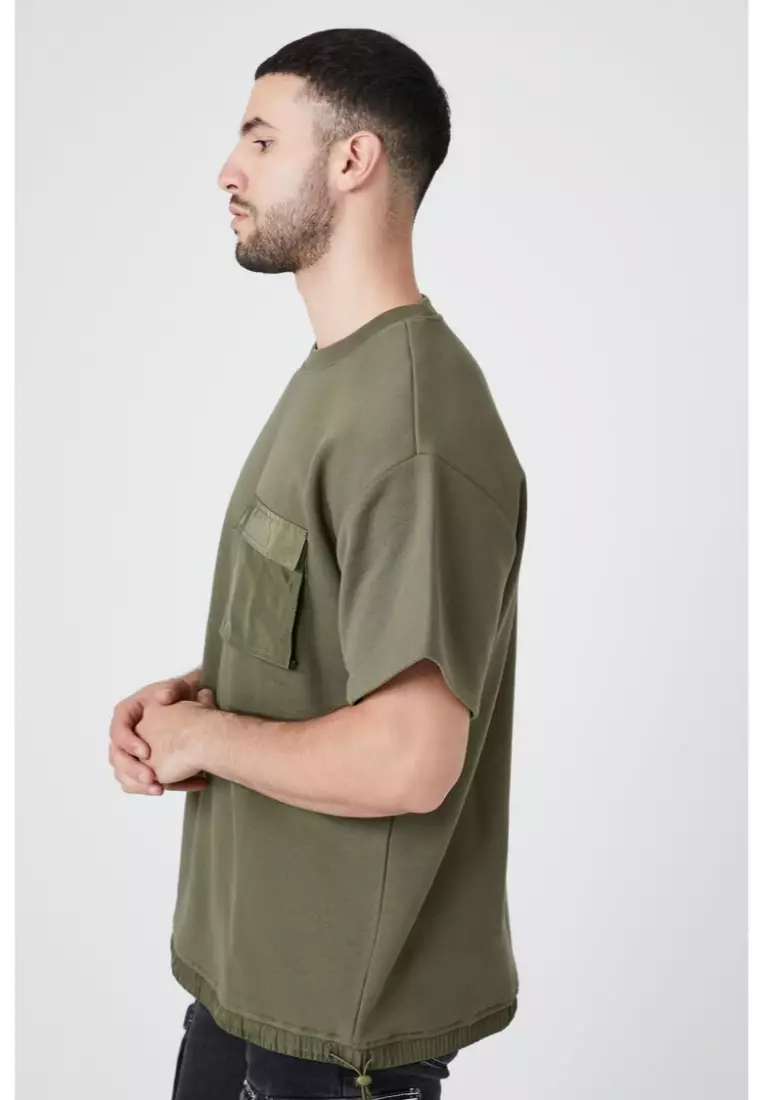 Buy FOREVER 21 French Terry Short Sleeve Sweatshirt 2024 Online