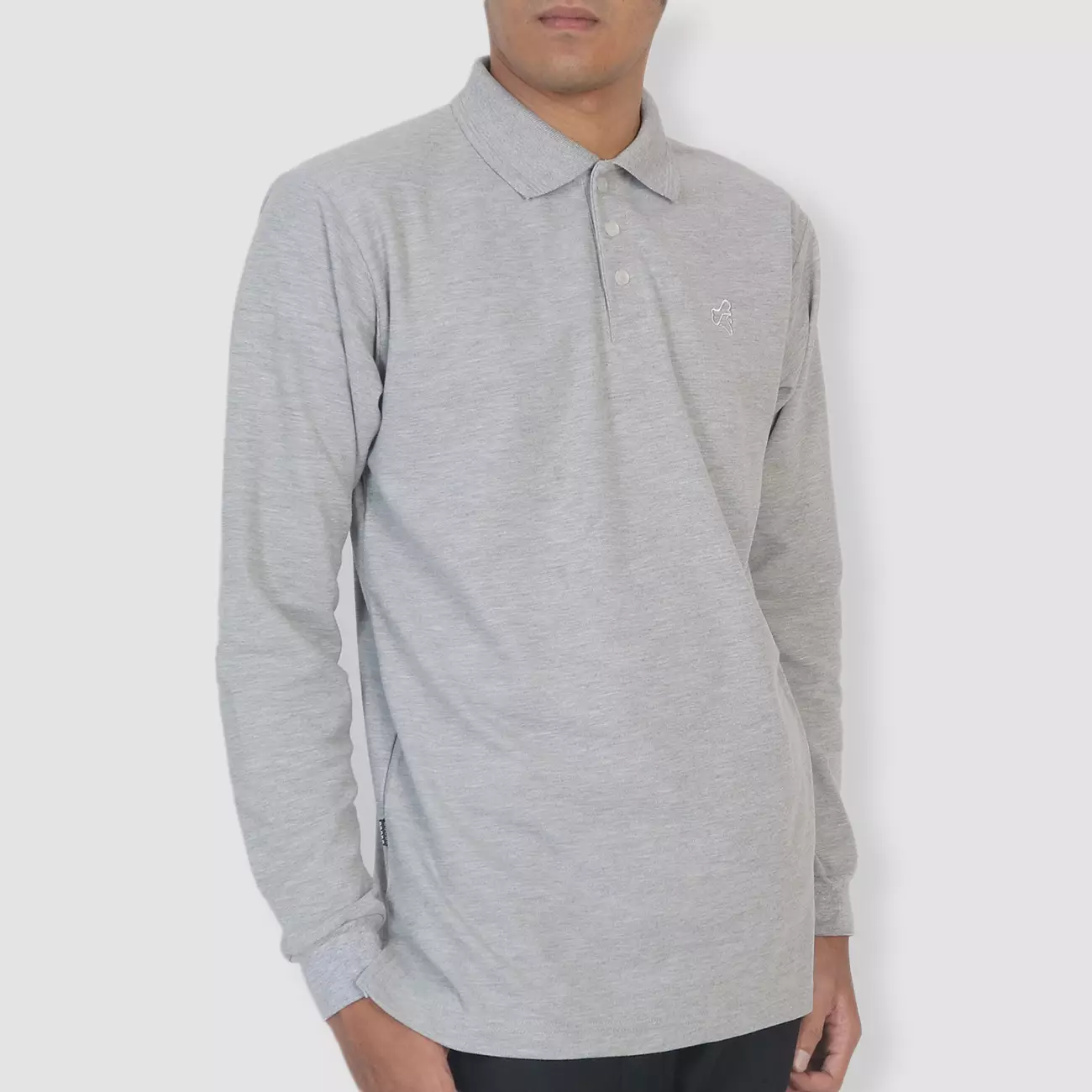 BRODO - Broshirt Polo Longsleeve Misty Grey