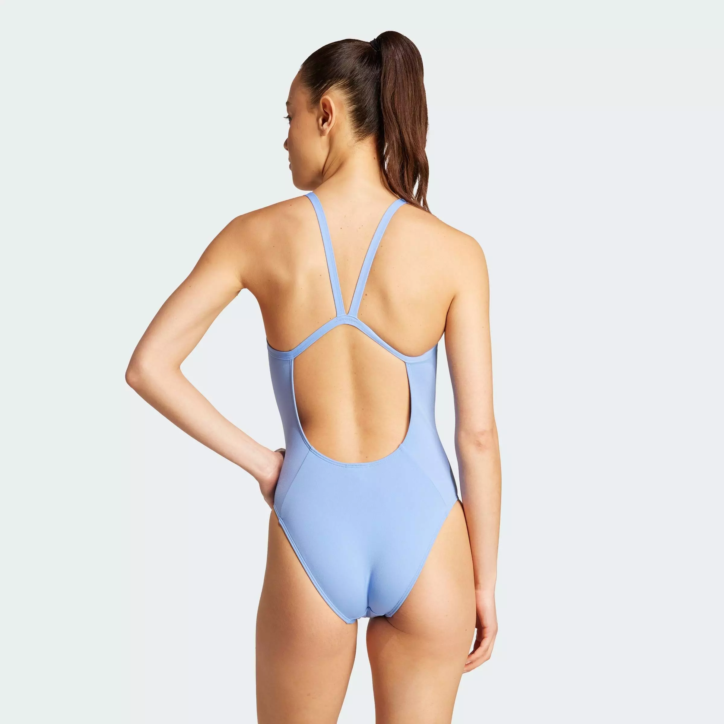 ★送料無料★ADIDAS SWIM 薄いストラップVバック水着 JM8141 Buy ADIDAS Swimming Thin Straps V-back Swimsuit Women Blue