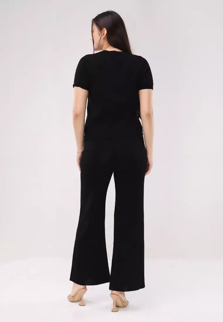 Plain Knitted Short Sleeves