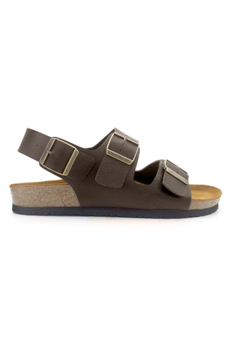 SoleSimple brown Milan - Dark Brown Leather Sandals & Flip Flops E9E66SH2E4A6AEGS_1