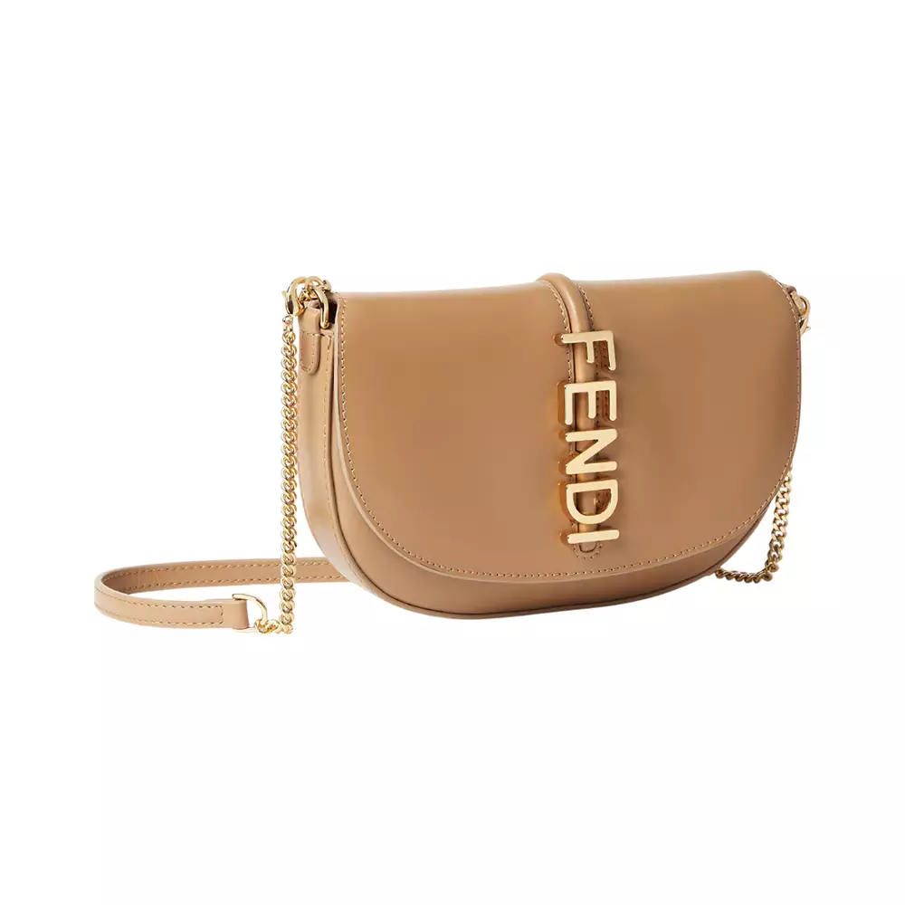 F'graphy Wallet On Chain Leather Cappuccino Ghw