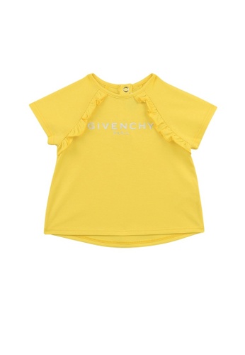 GIVENCHY KIDS yellow GIVENCHY BABY GIRLS T-SHIRT 96091KAD6A7E8EGS_1