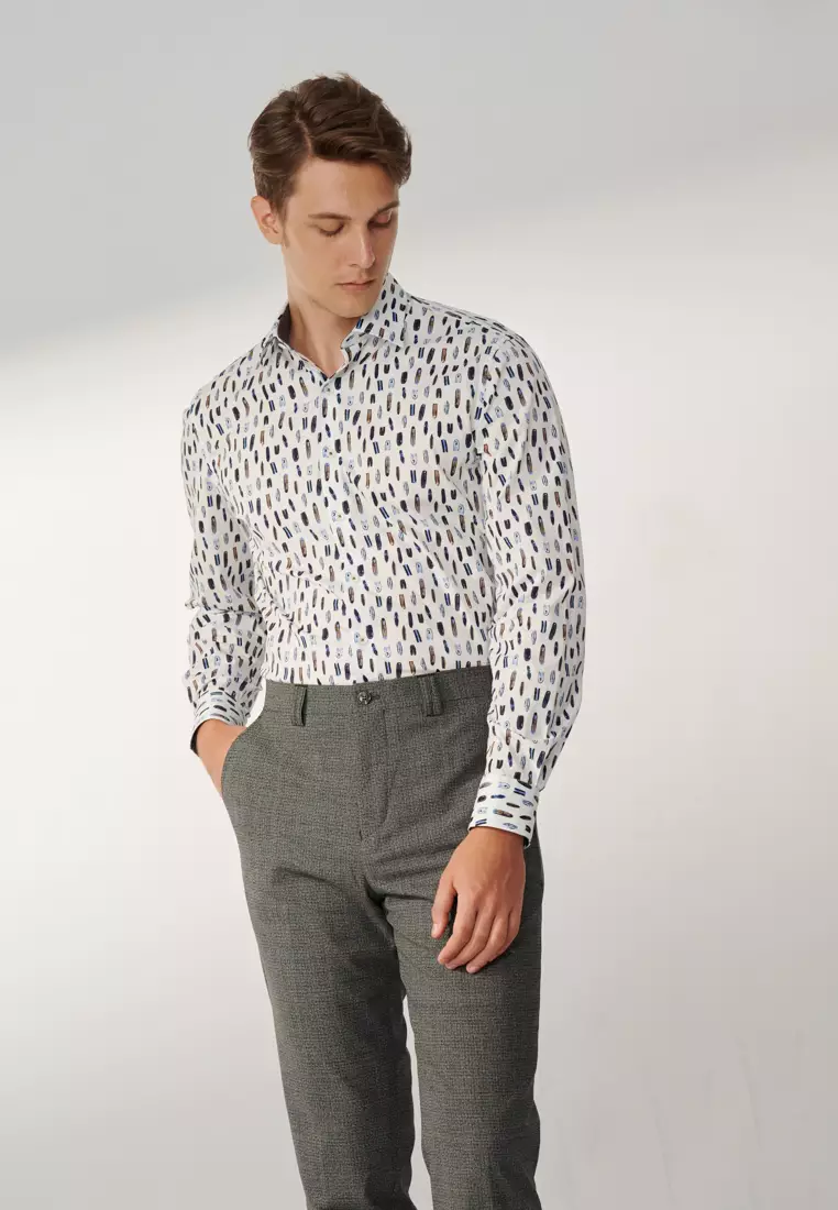 Sailing Boat Print Classic Shirt