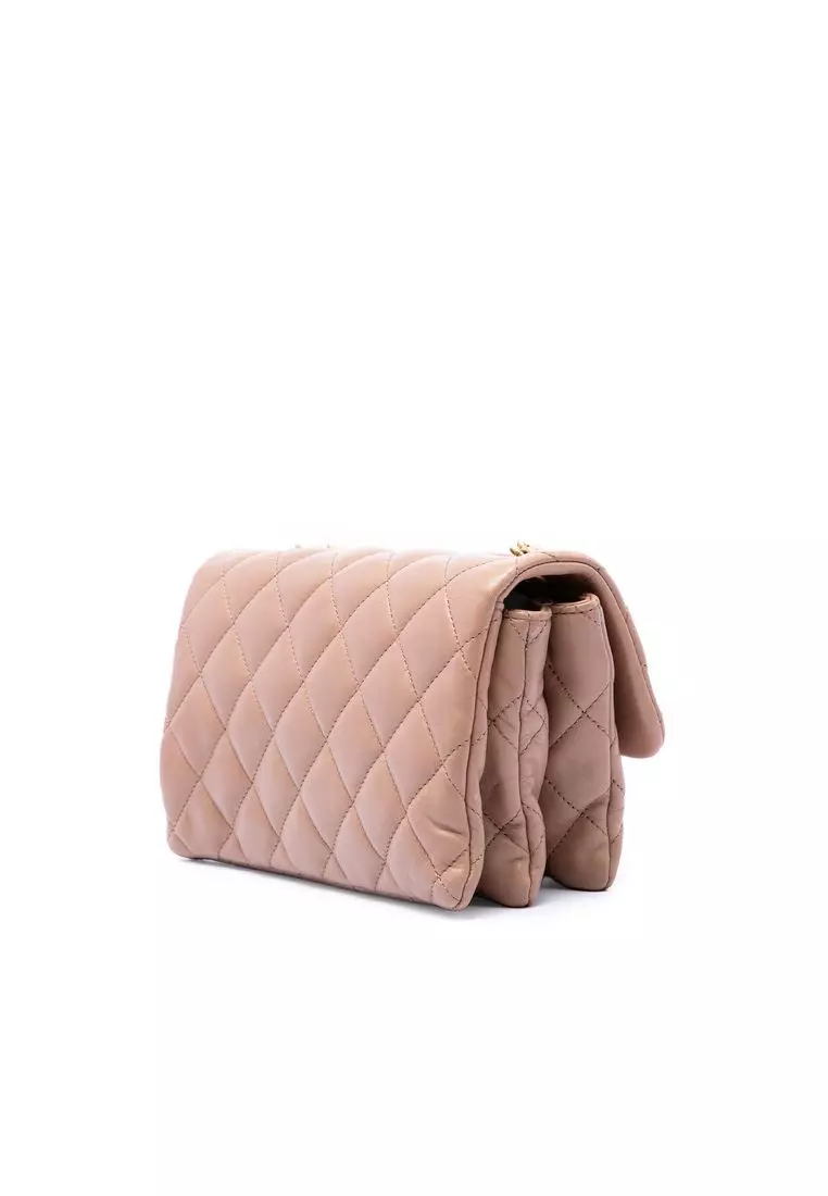 Pre-Loved Chanel Small Quilted Lambskin Pillow Crush Flap
