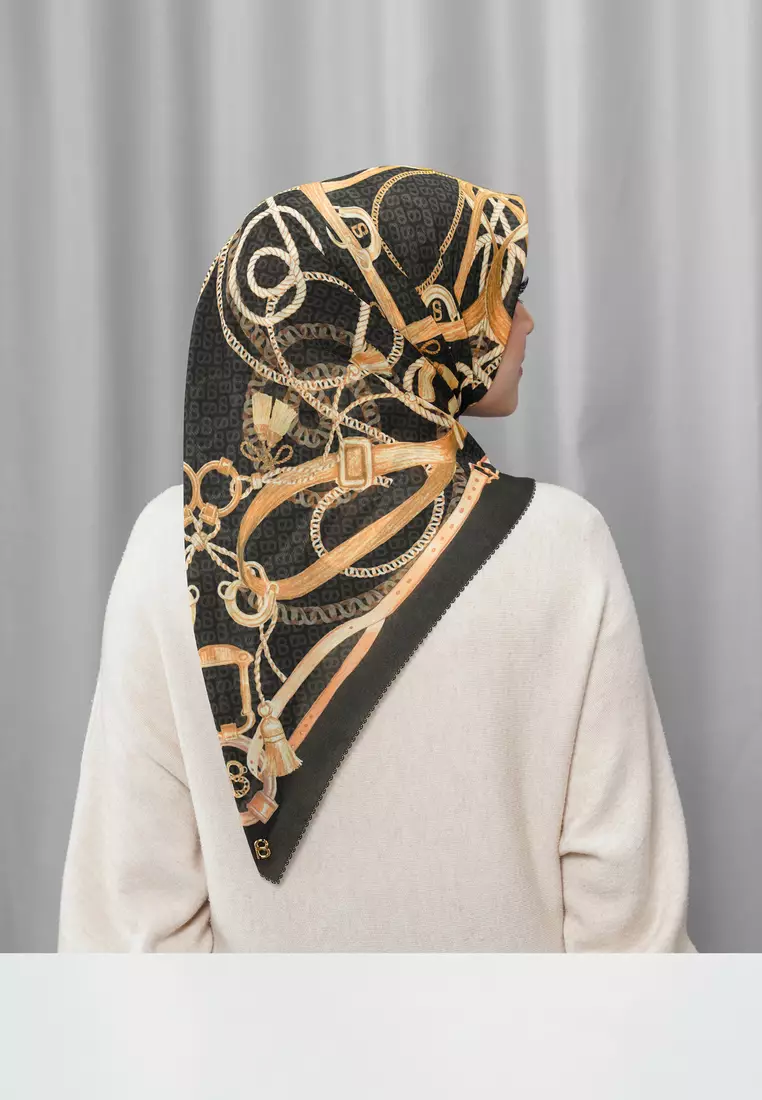 Alexandra Silk Jacquard Square - Gala