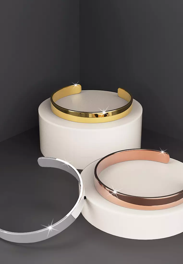 Avenue Classic Cuff Bangle Rose Gold