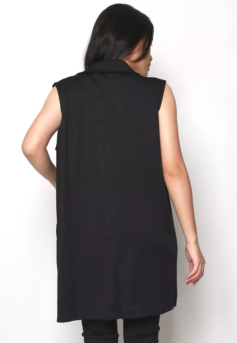 Sleeveless Blazer Knit