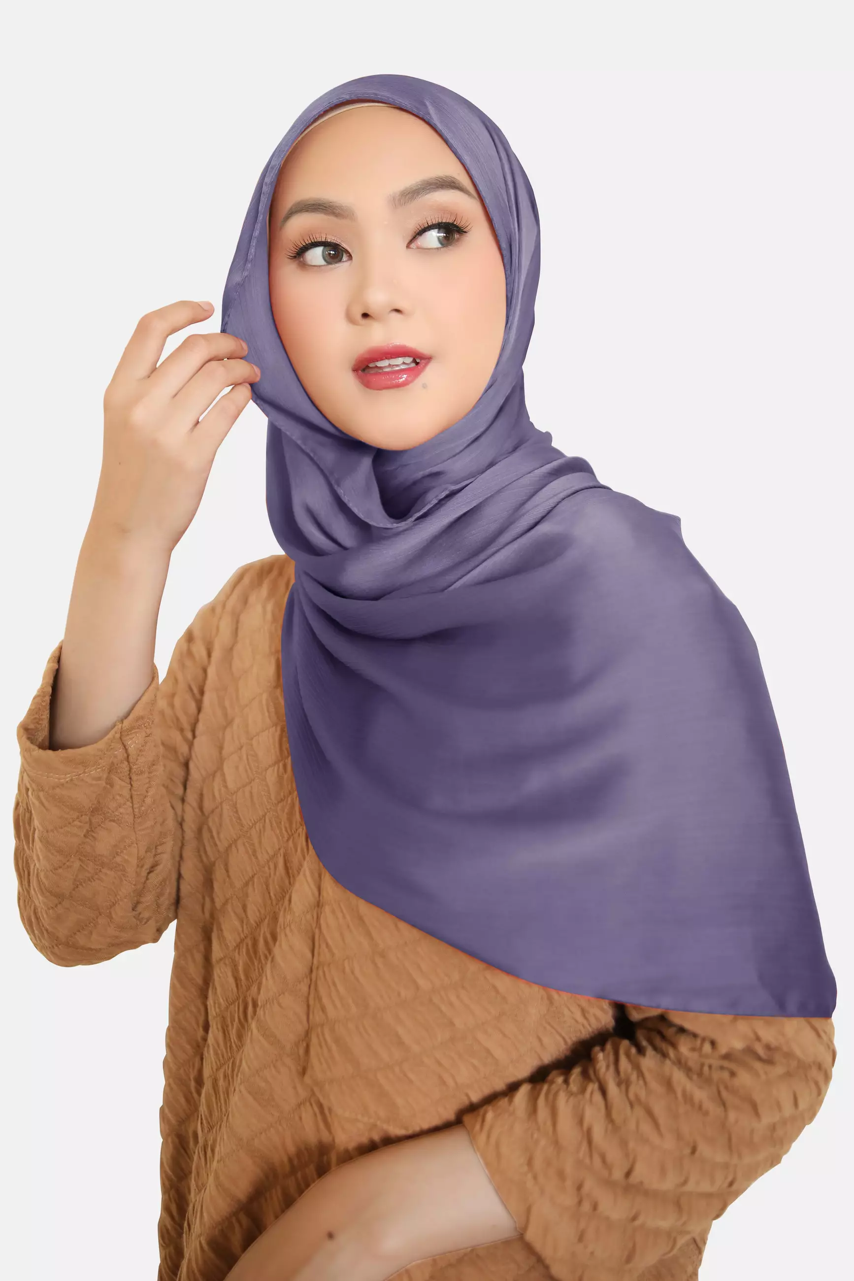 Cravima Silky Shawl | Hijab Pashmina - Mist Lavender