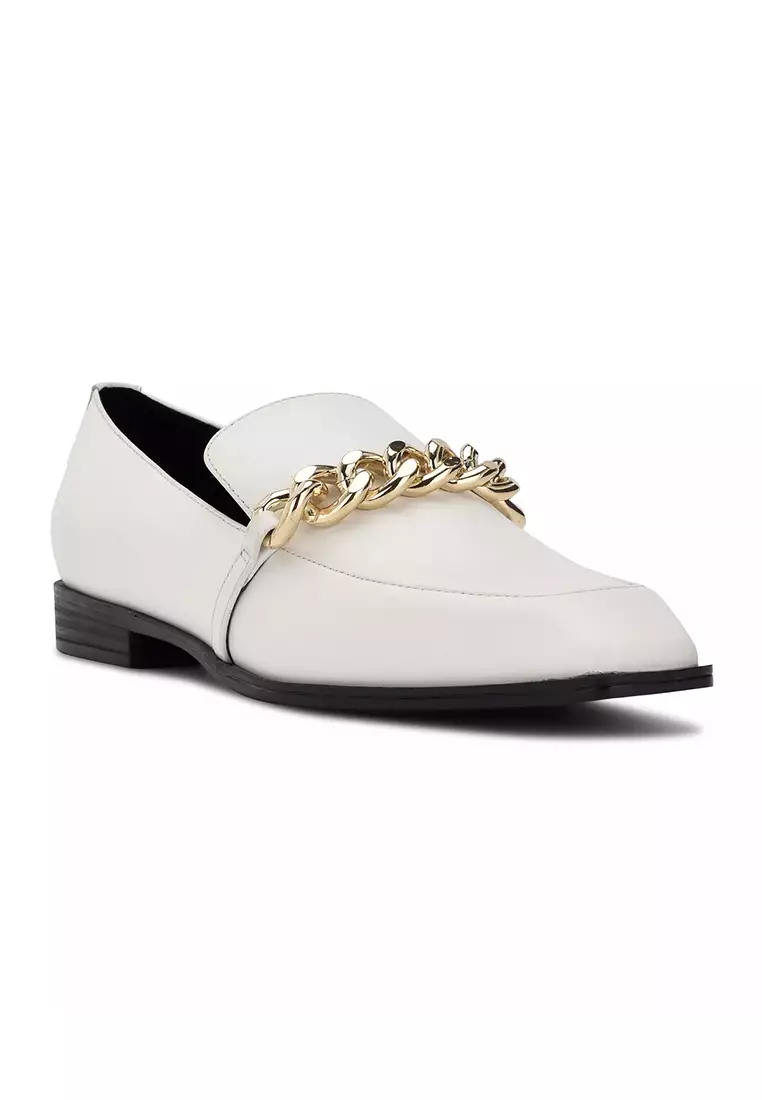 Discount on Nine West  shoes - SKU: Onxe Slip-On Loafers White
