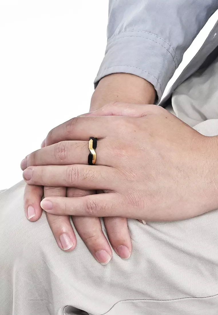 Buy HAPPY FRIDAYS Titanium Steel Weave Ring JW QF-JZ929 2025 Online ...