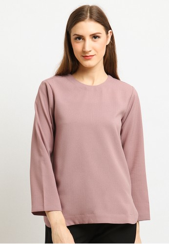 Jual Osella Osella Baju Perempuan Blouse Lengan Panjang Polos Chino Original Zalora Indonesia