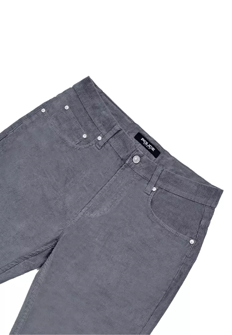 POLICE Celana Corduroy Premium Panjang Regular Fit Pria