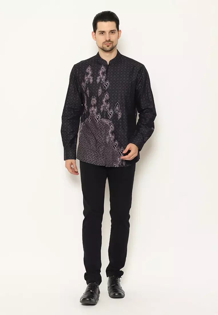 My Aksa Batik Pria Kemeja Furing Koko Panjang Bentley Barbara