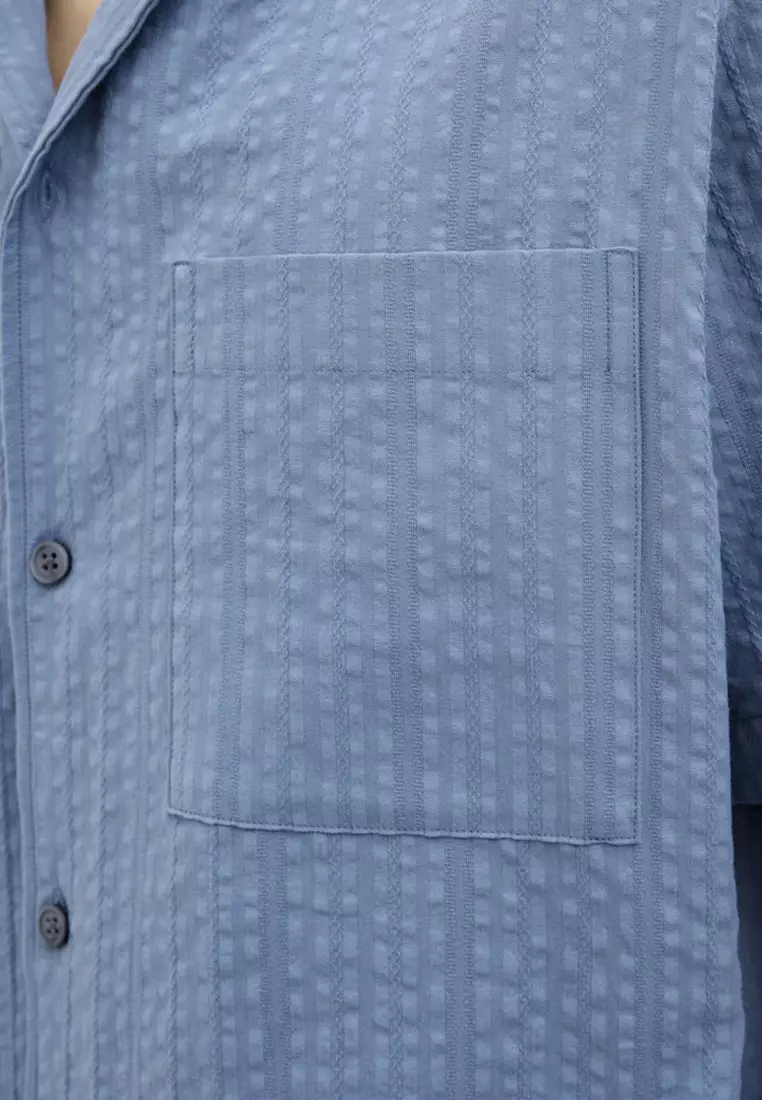 泡泡紗短袖恤衫