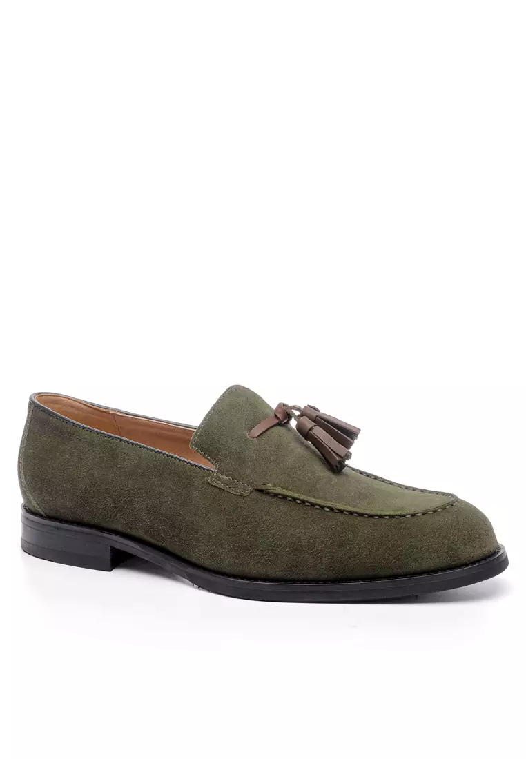 Suede Leather Tassel loafers MK5060-1