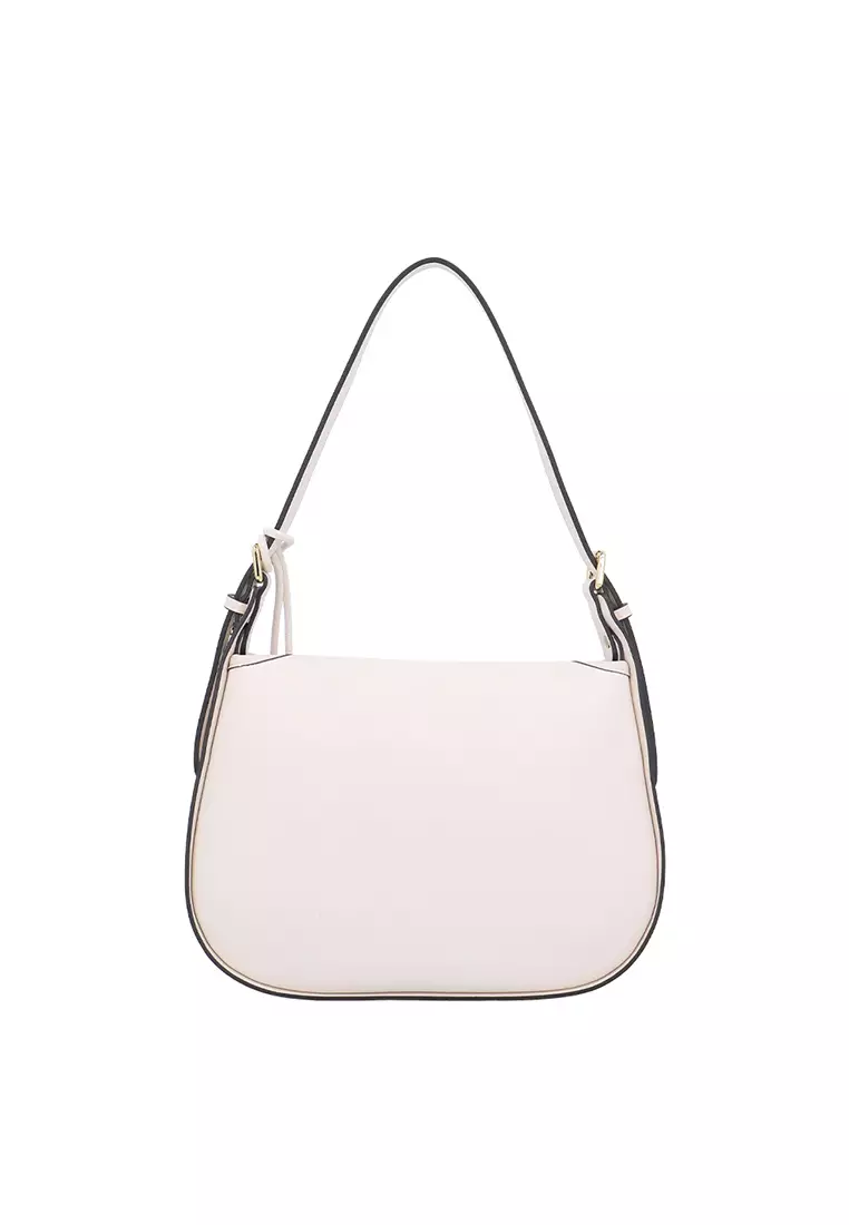 Sora Charm Shoulder Bag - Beige