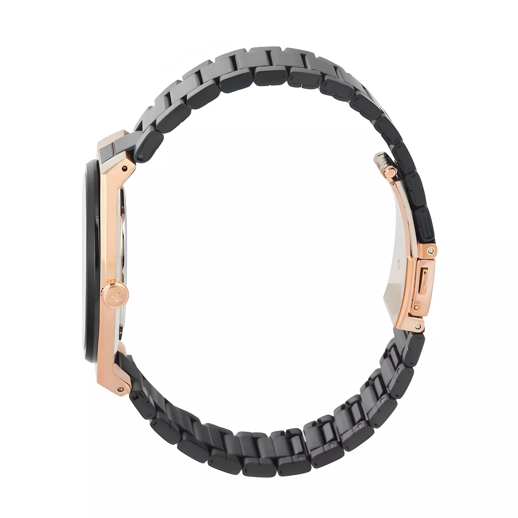 Alexandre Christie Classic Steel - Jam Tangan Analog Pria - Black Rose Gold - All Stainless Steel - 8713 MDFBRBA