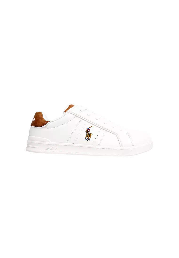 Discount on Polo Ralph Lauren  shoes - SKU: Ryley Sneaker- White/Tan (565100)