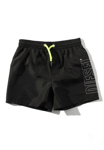 Diesel black Polyester swim shorts with logo 48C45KA50140CFGS_1