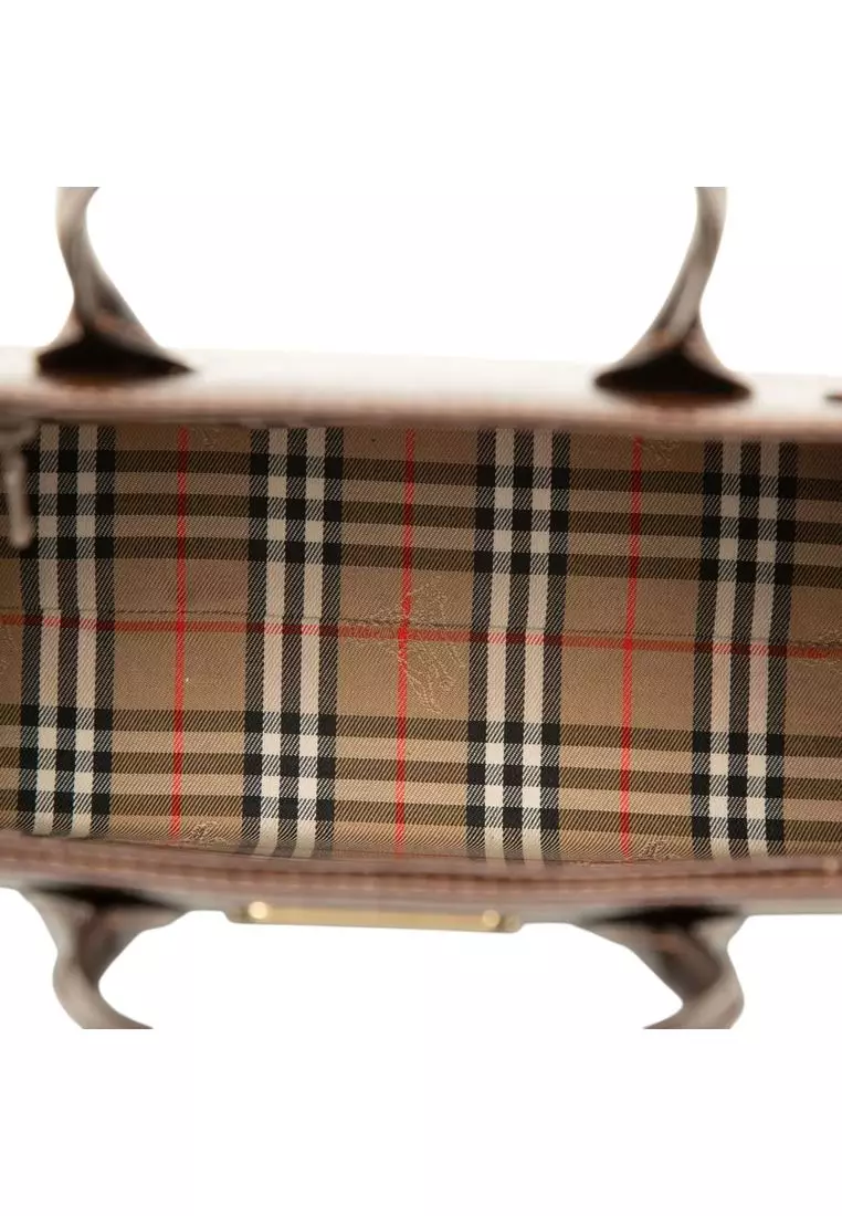 Pre-Loved Burberry Leather Handbag