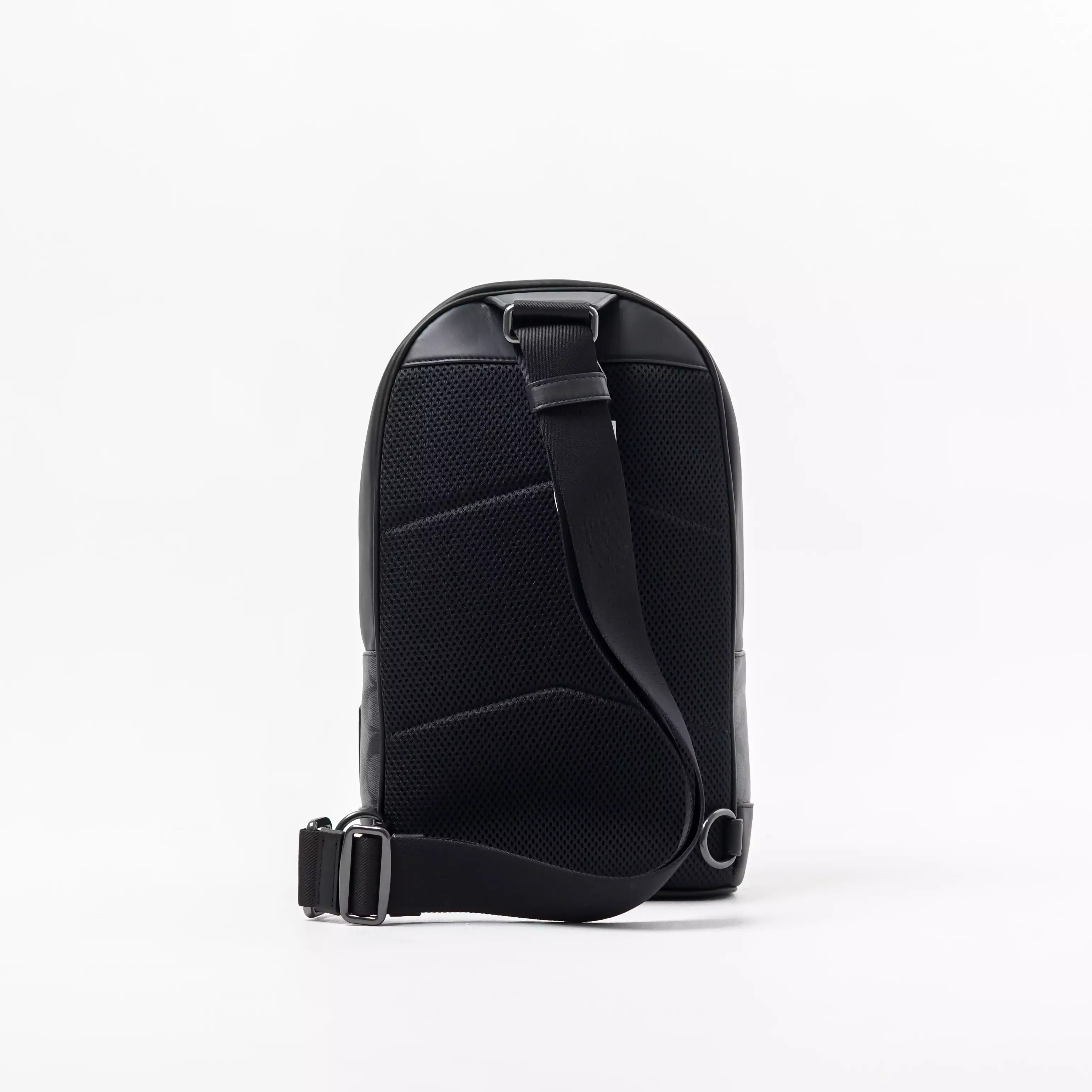 Tas COACH STRIPE BLUE WHITE MONOGRAM BLACK CROSS BODY BAG 100% ORIGINAL