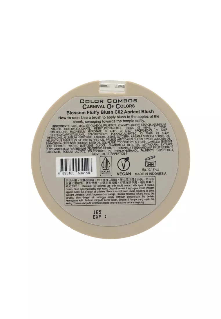 COLOR COMBOS Blossom Fluffy Blush(#C02 Apricot Blush)(5g) 5g
