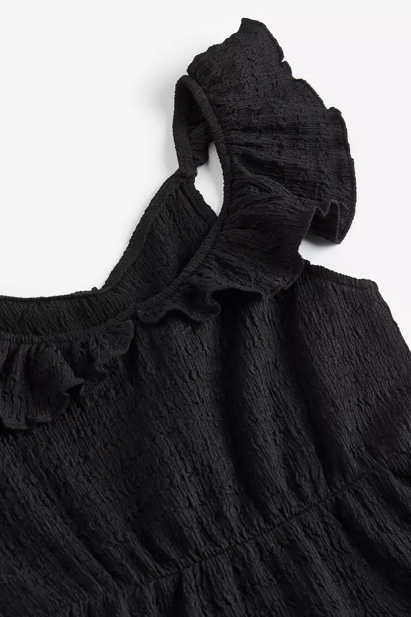 h&m black ruffle dress Women's Down To Business Black Blazer | Size: L main image 0