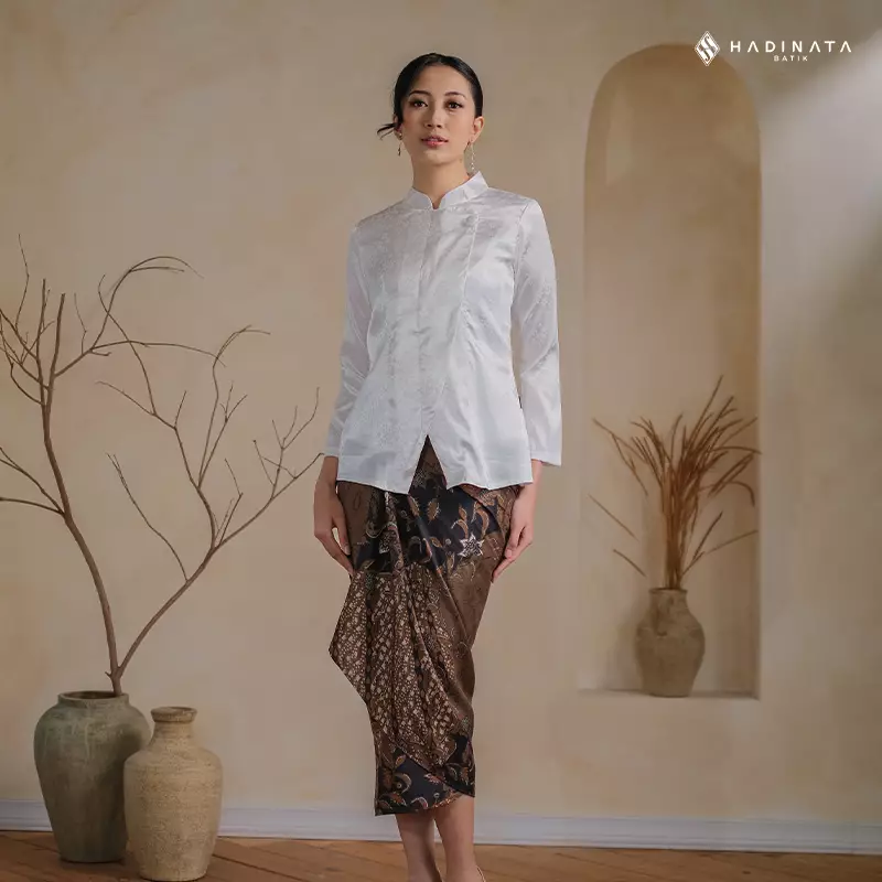 Hadinata Batik Wanita Kebaya Charita White