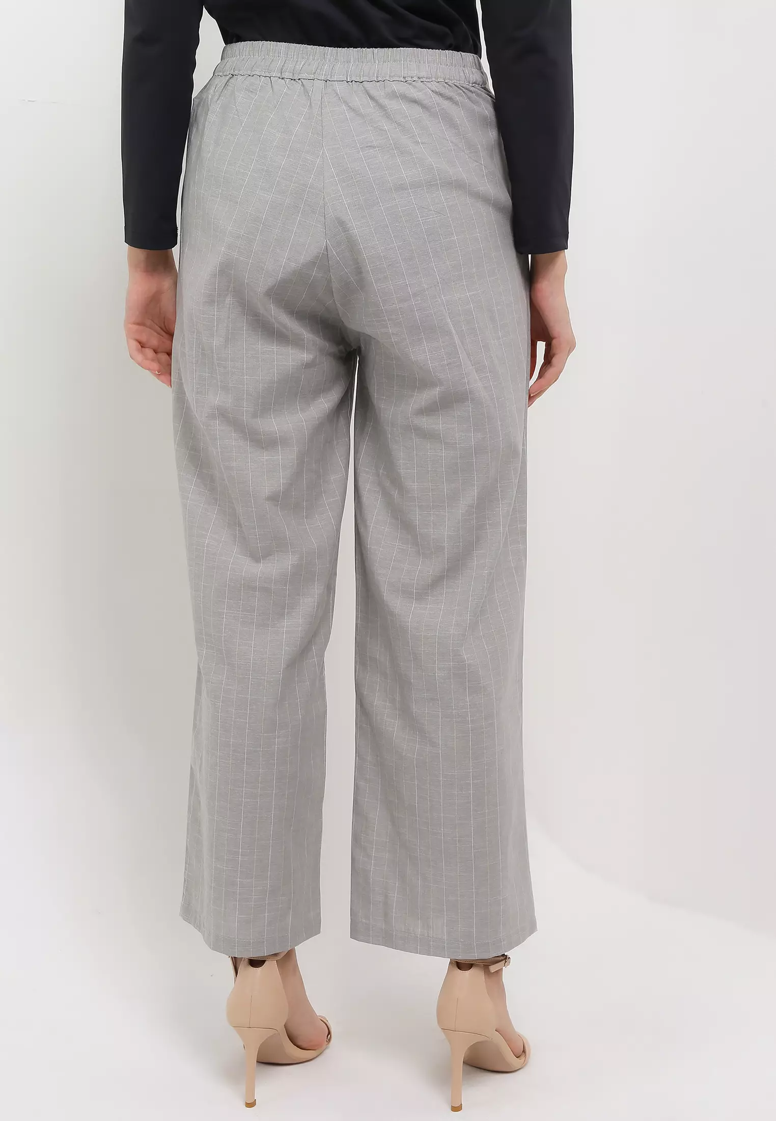 MFMW Keyvara Celana panjang Sage Motif Kotak