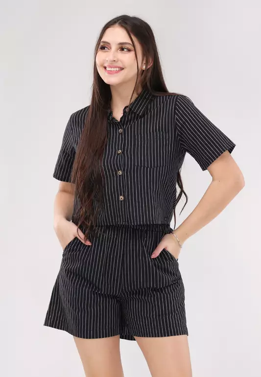 Short Sleeves Terno Skort