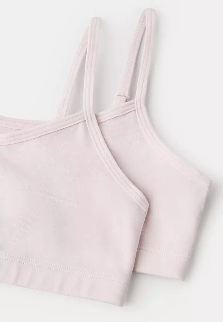 2-Pack Cotton Bandeau Bras