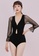 A-IN GIRLS black Sexy Mesh One-Piece Swimsuit 2738AUS1C5B4CFGS_7