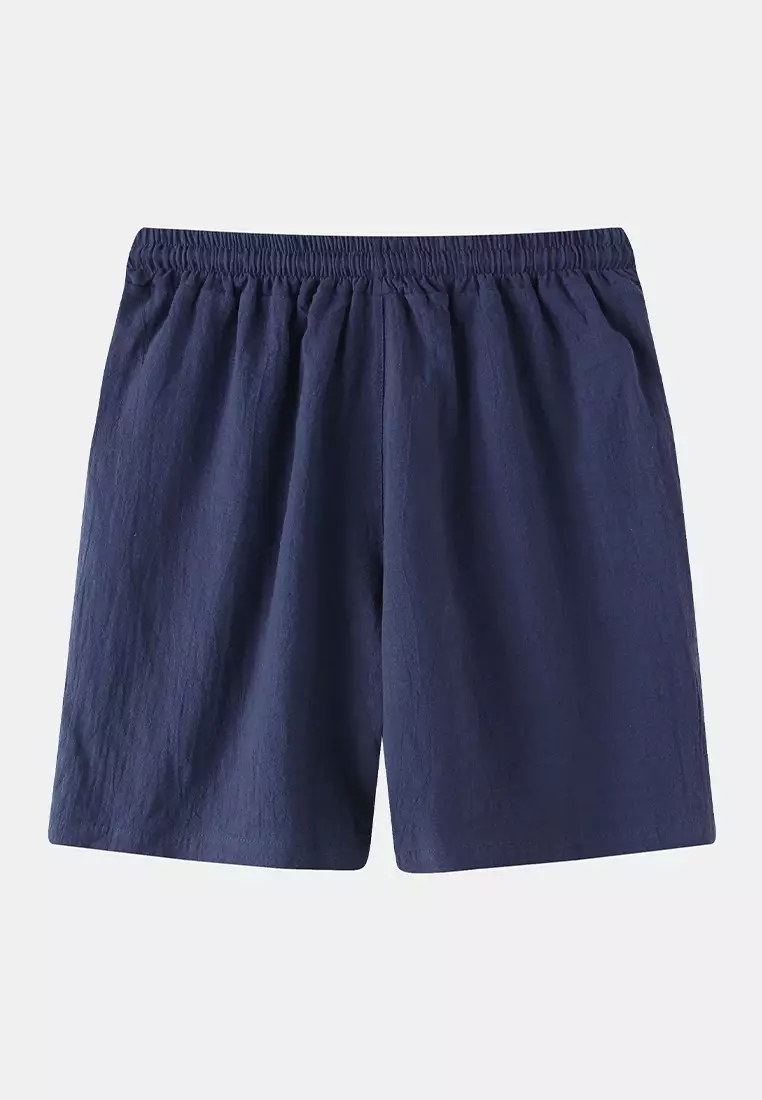 Cotton Linen Solid Color Beach Shorts YL-DK01