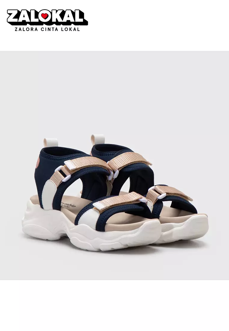 Lumpy Sandals Navy