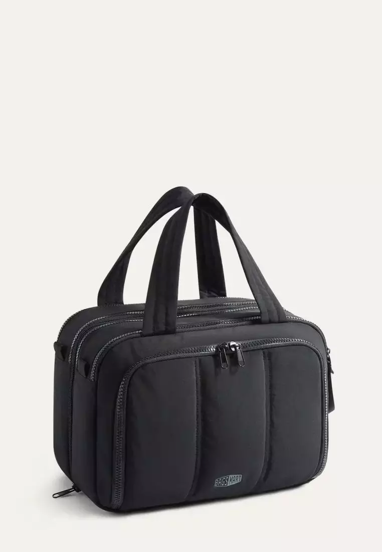 Bagsmart Crush Hanging Toiletry Bag (Black)